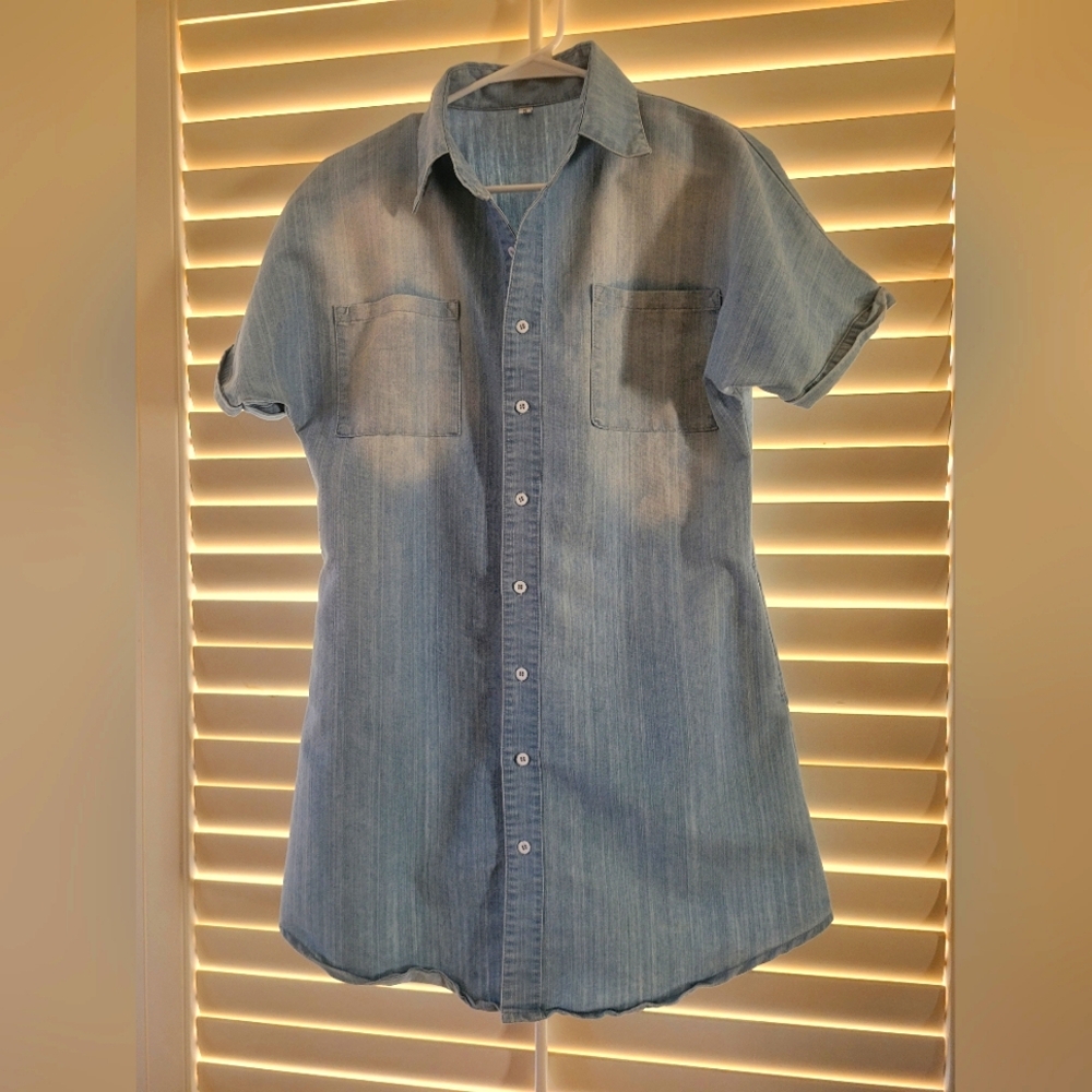 Women's Jean T-shirt Dress - Small